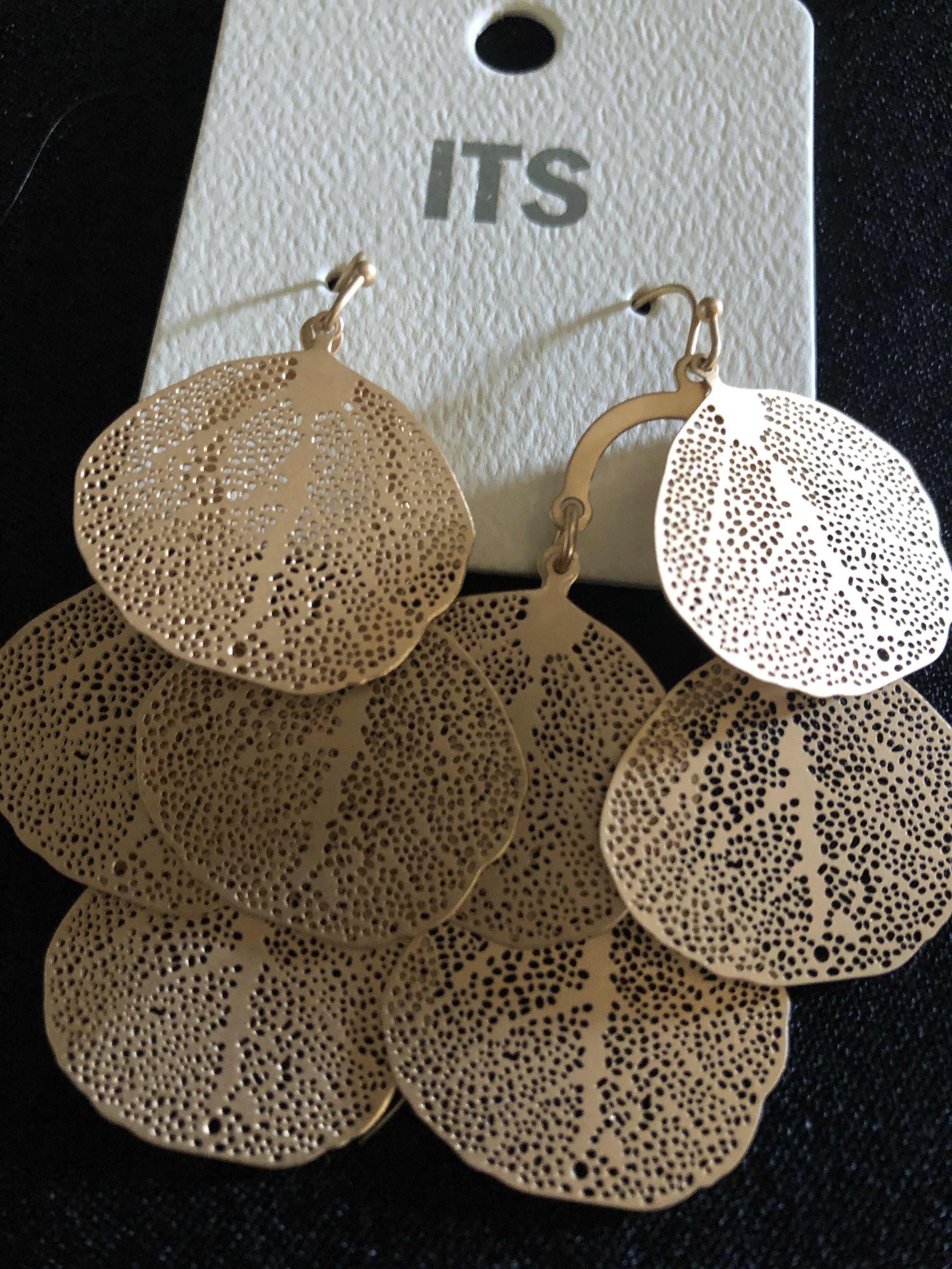 Gold Layered Filigree Earrings
