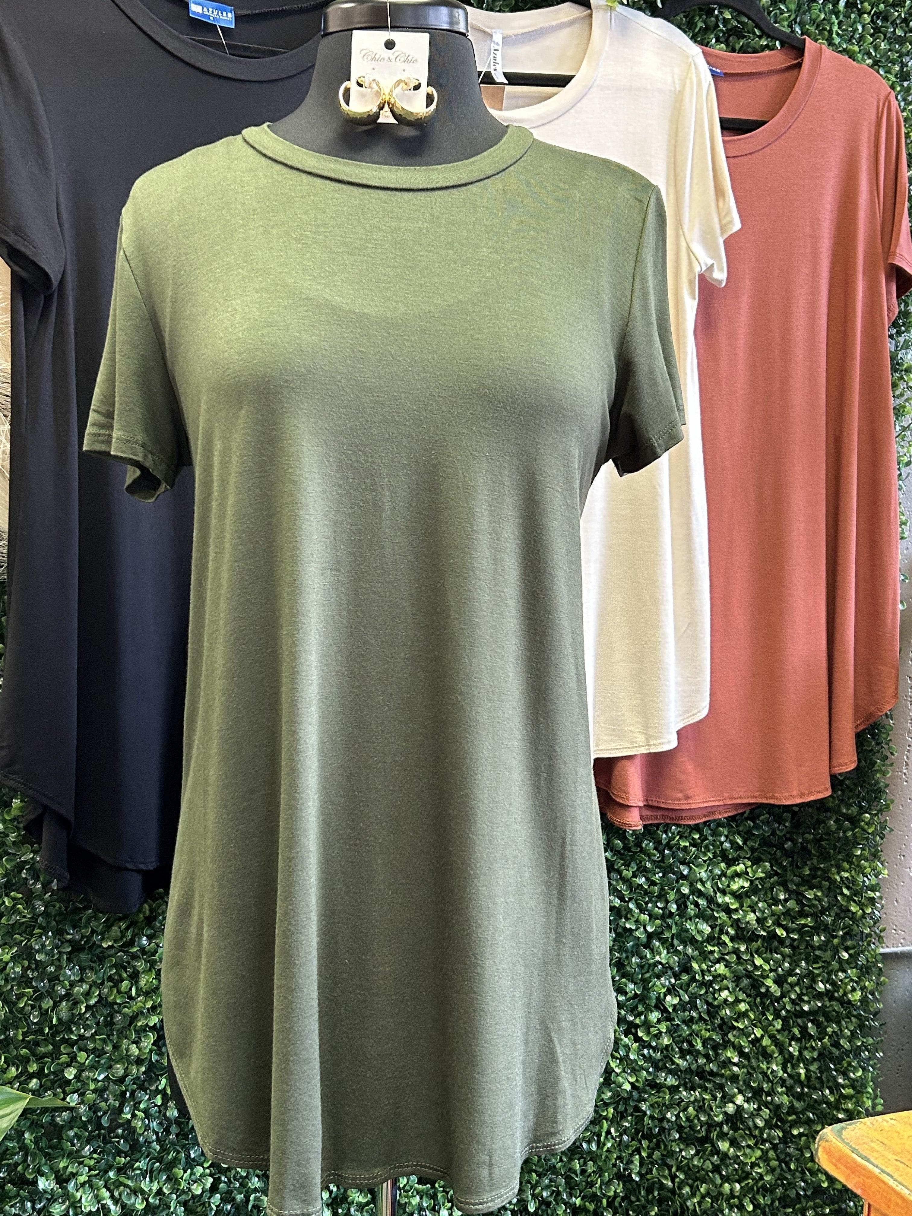 Crew Neck Basic Top