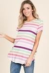 Pastel striped t-shirt
