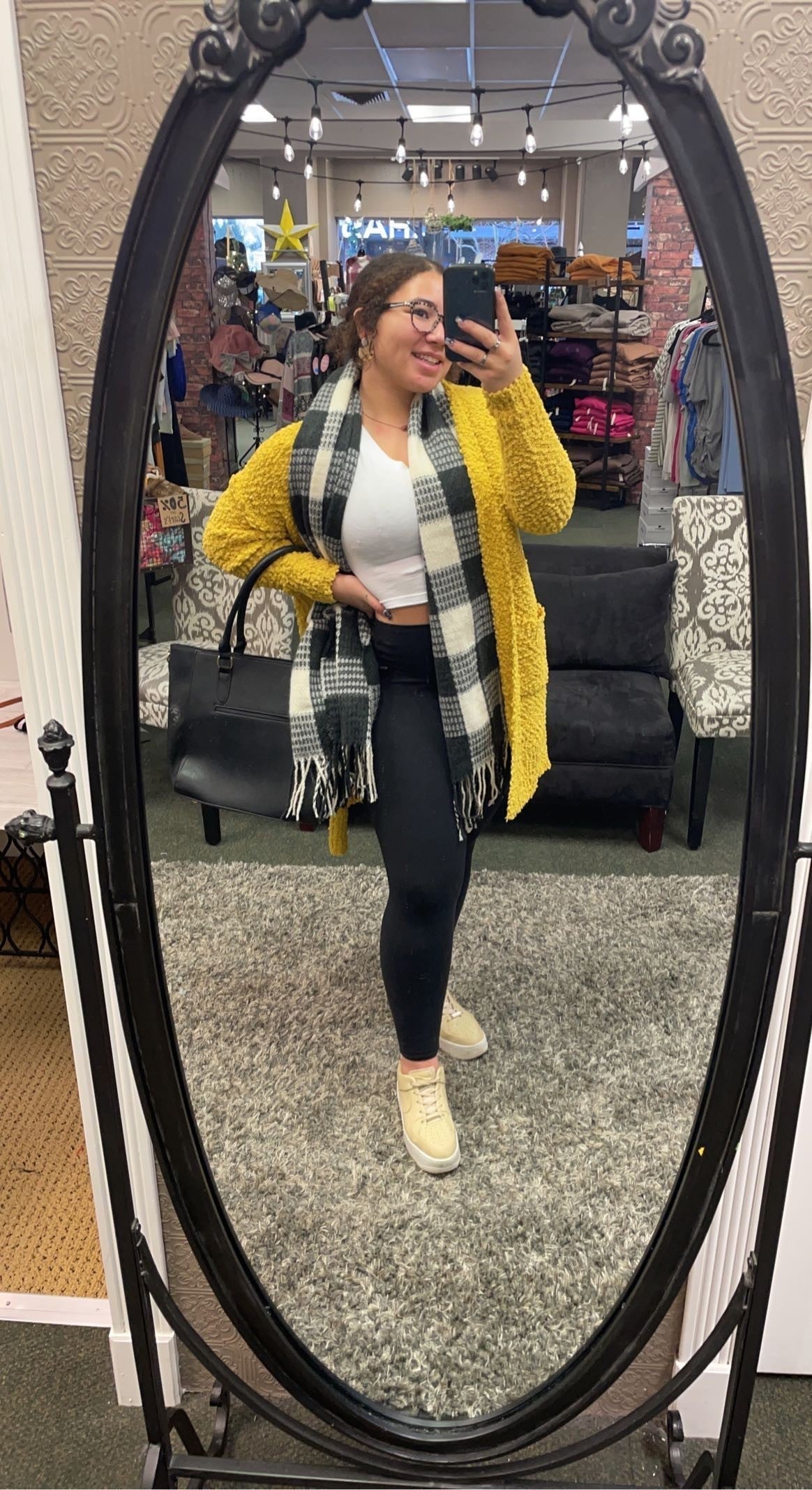 Mustard Popcorn Sweater