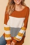 Hacci Two Tone Pullover