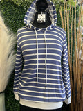 Striped Pocket Hoodie