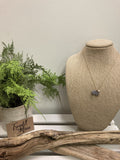 Gray cluster necklace
