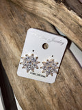 crystal sunburst earrings