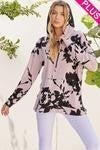 Floral Hoodie w/ Pockets