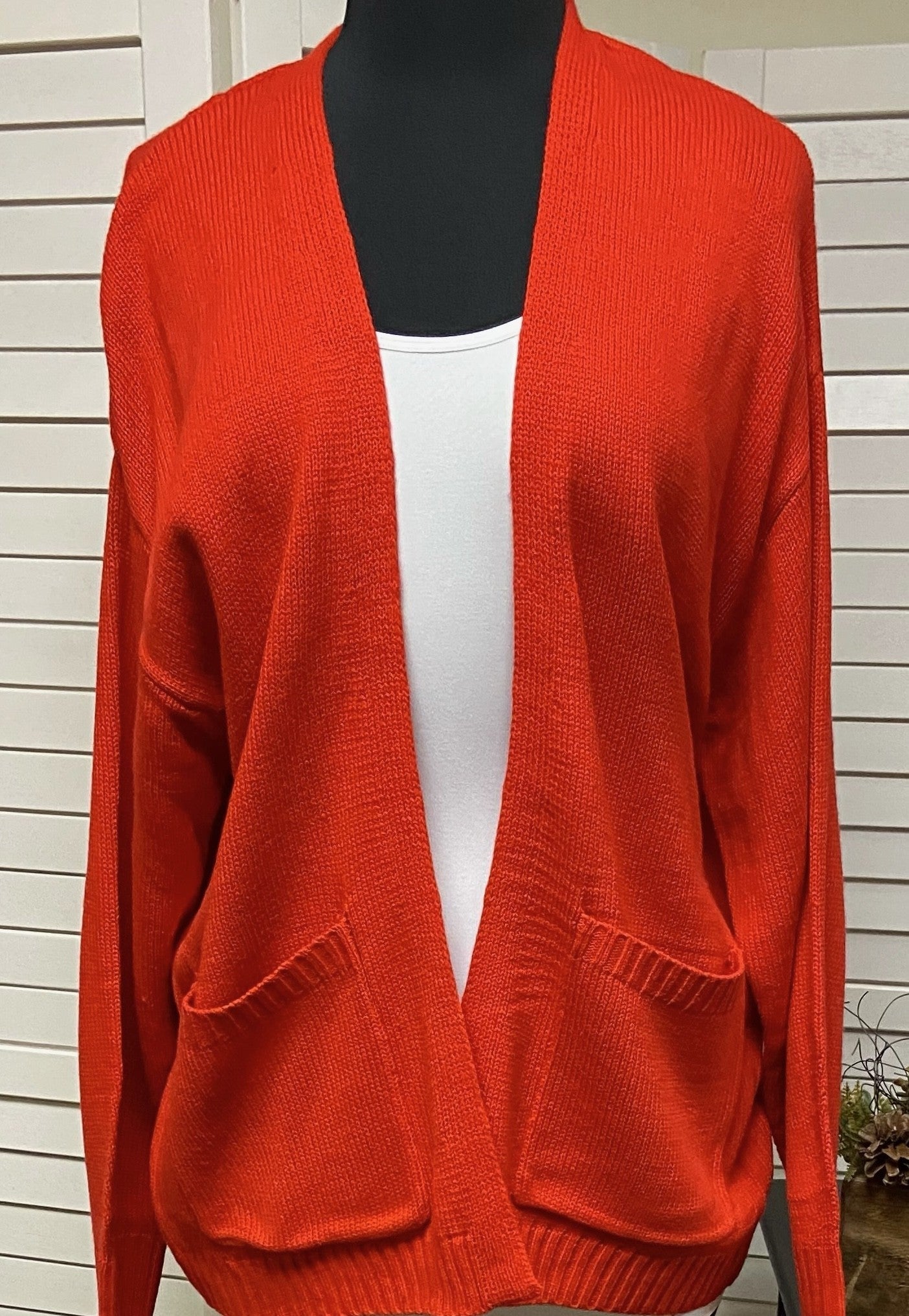 Red Sweater w/ Pockets