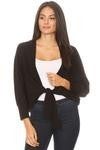Black sweater cropped cardi