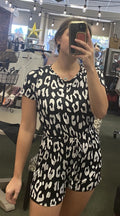 Leopard Print Romper