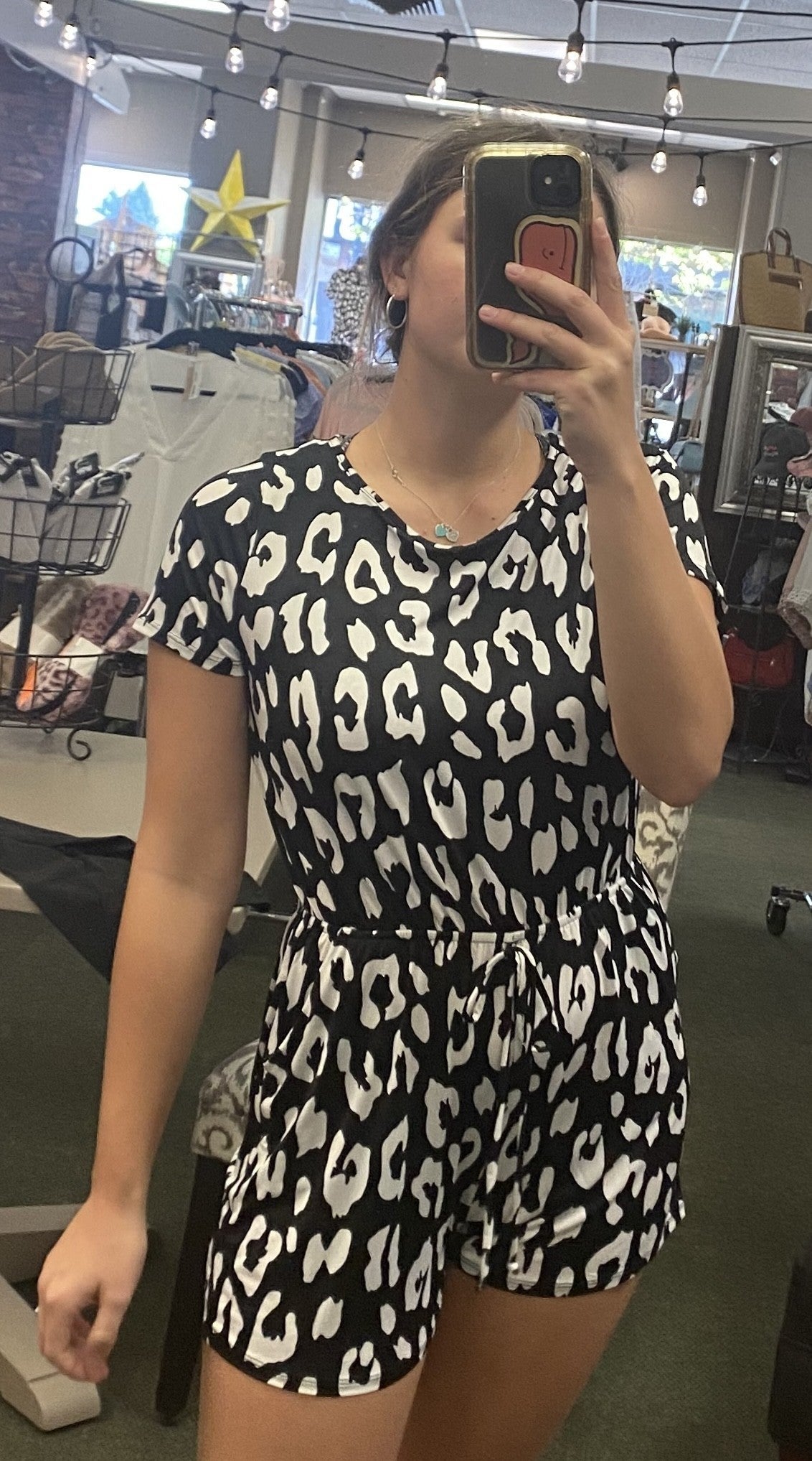 Leopard Print Romper
