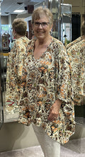 V-neck Oversized Poncho