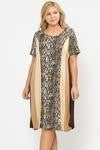 Snake print dress -plus