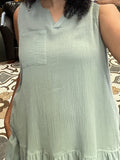 Gauze Riffle Bottom Dress