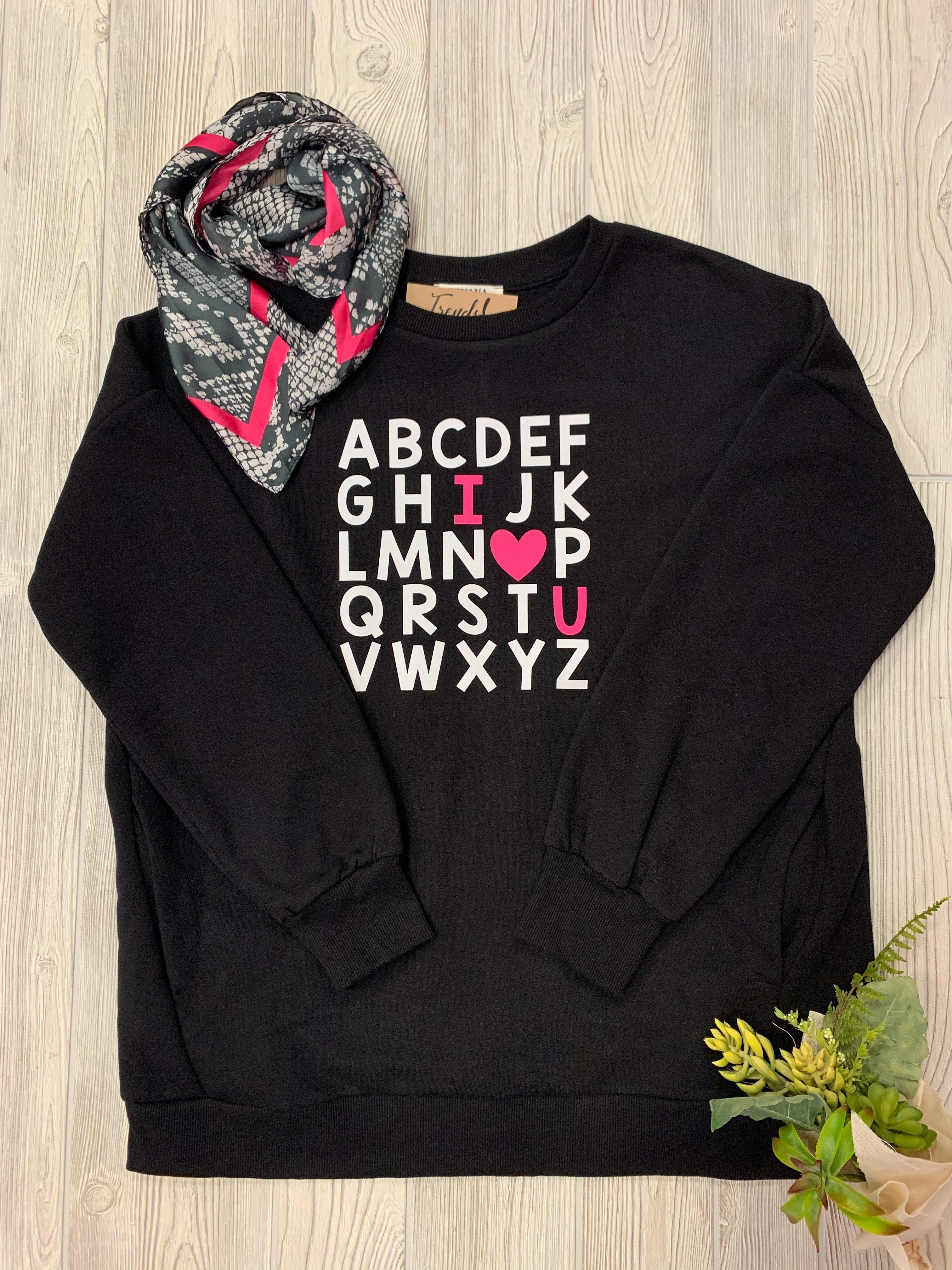 ABC sweatshirt w/ pockets