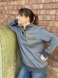 Gray Snap Pullover