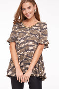 camo/cheetah top