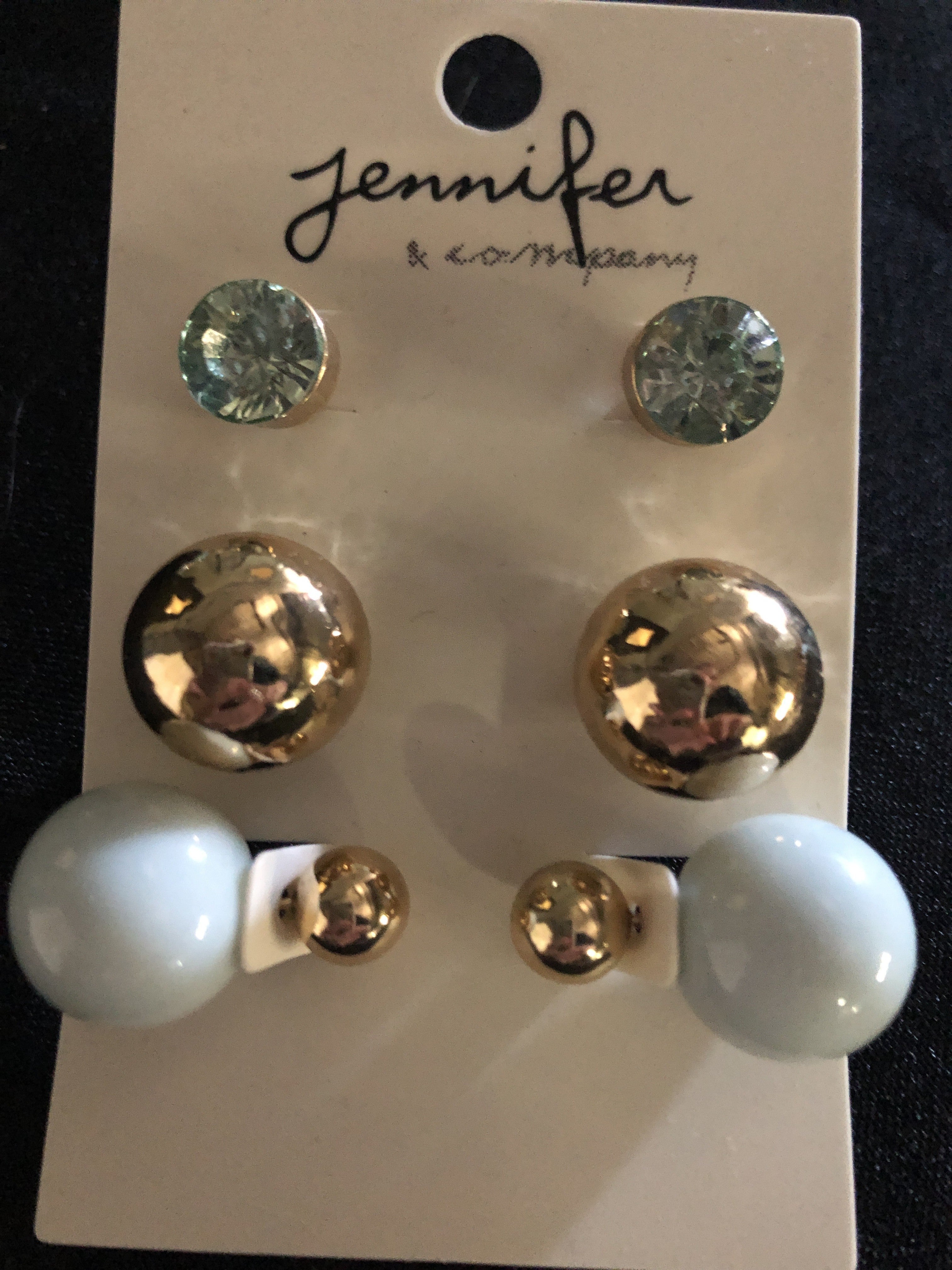 Triple Post Earrings