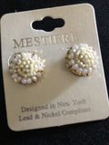 Bead Button Earrings