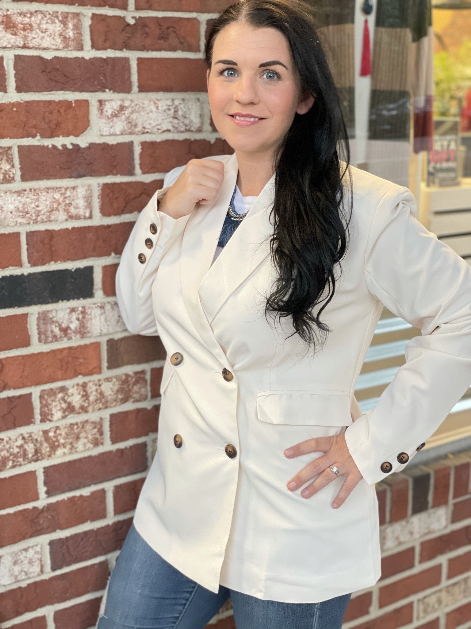 Winter White Blazer