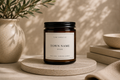 Custom Town Name + State Candle: Coconut Milk + Beach Florals