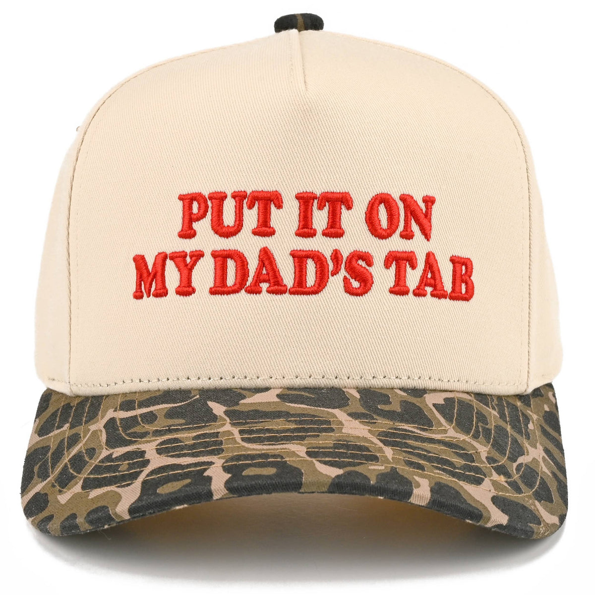 C.C Junior PUT IT ON MY DAD'S TAB Two Tone Snapback Cap: Hot Pink