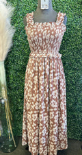 Ruffle Strap Smocked Dress