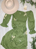 Smocked Midi Dress