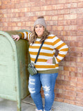 Mustard Striped Top