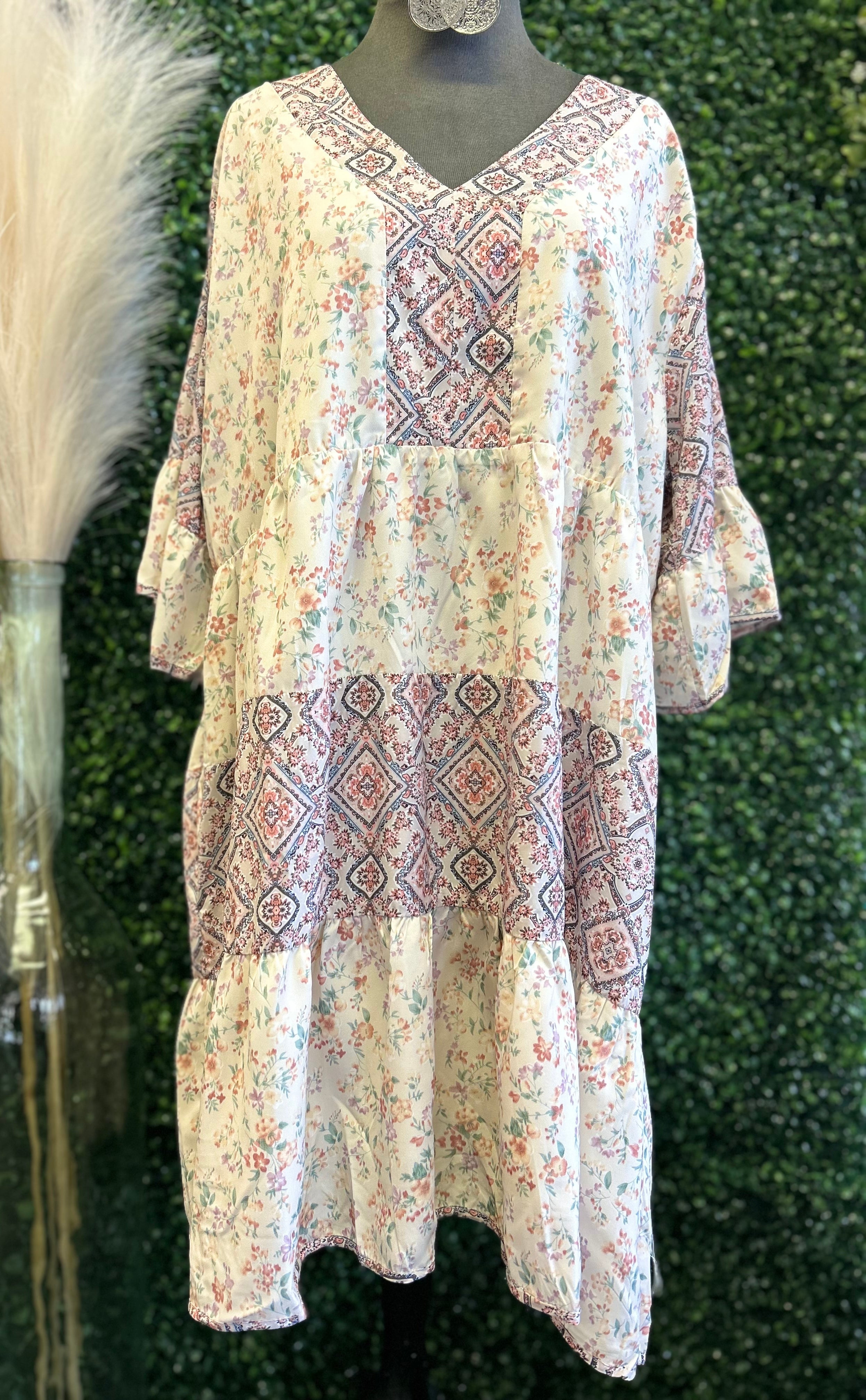 Chic Ruffle Sleeved Dress