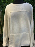 Textured Pull Over w/Kangaroo Pouch