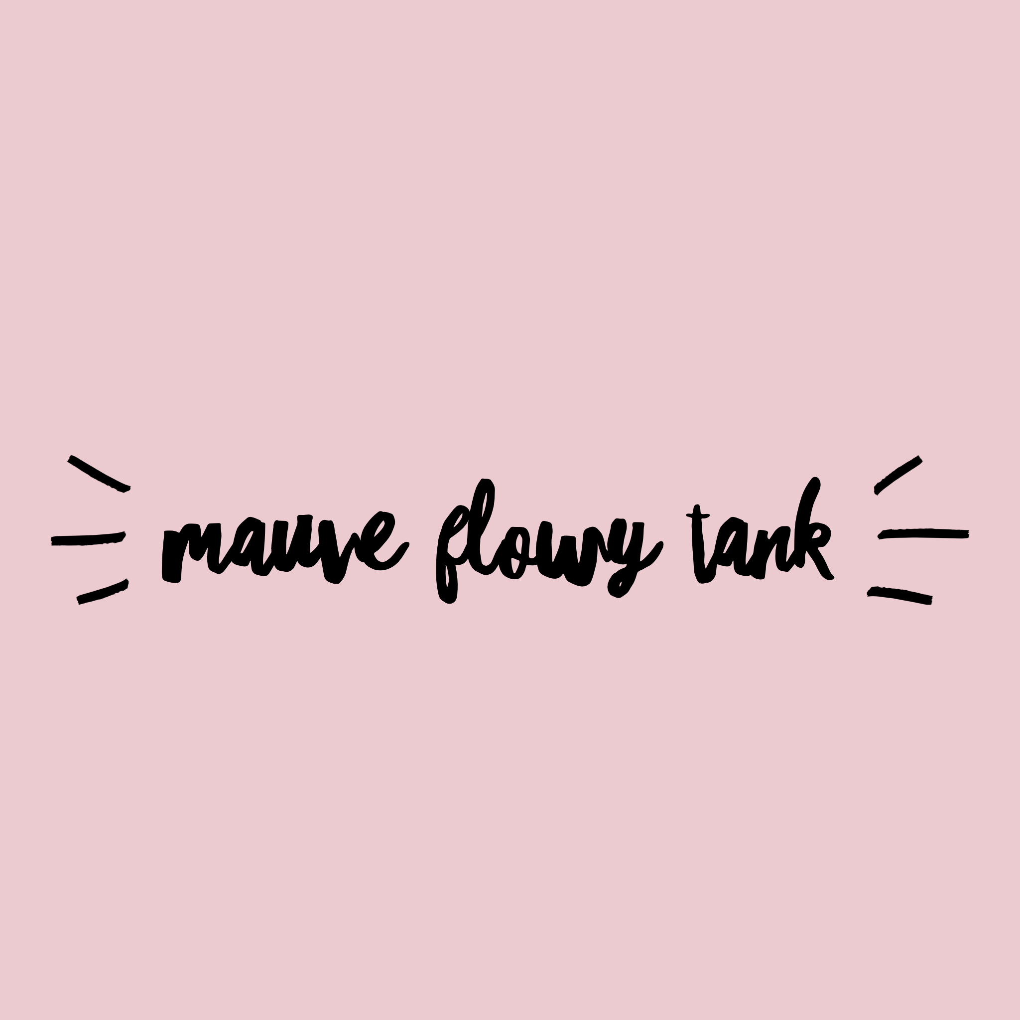 Mauve flowy tank