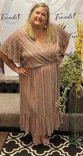 Boho Wrap Midi Dress