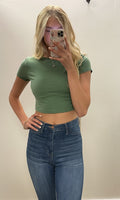 Crop T-shirt Tops