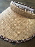 Straw/Cheetah Visor