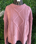 Diamond Cable Knit Sweater