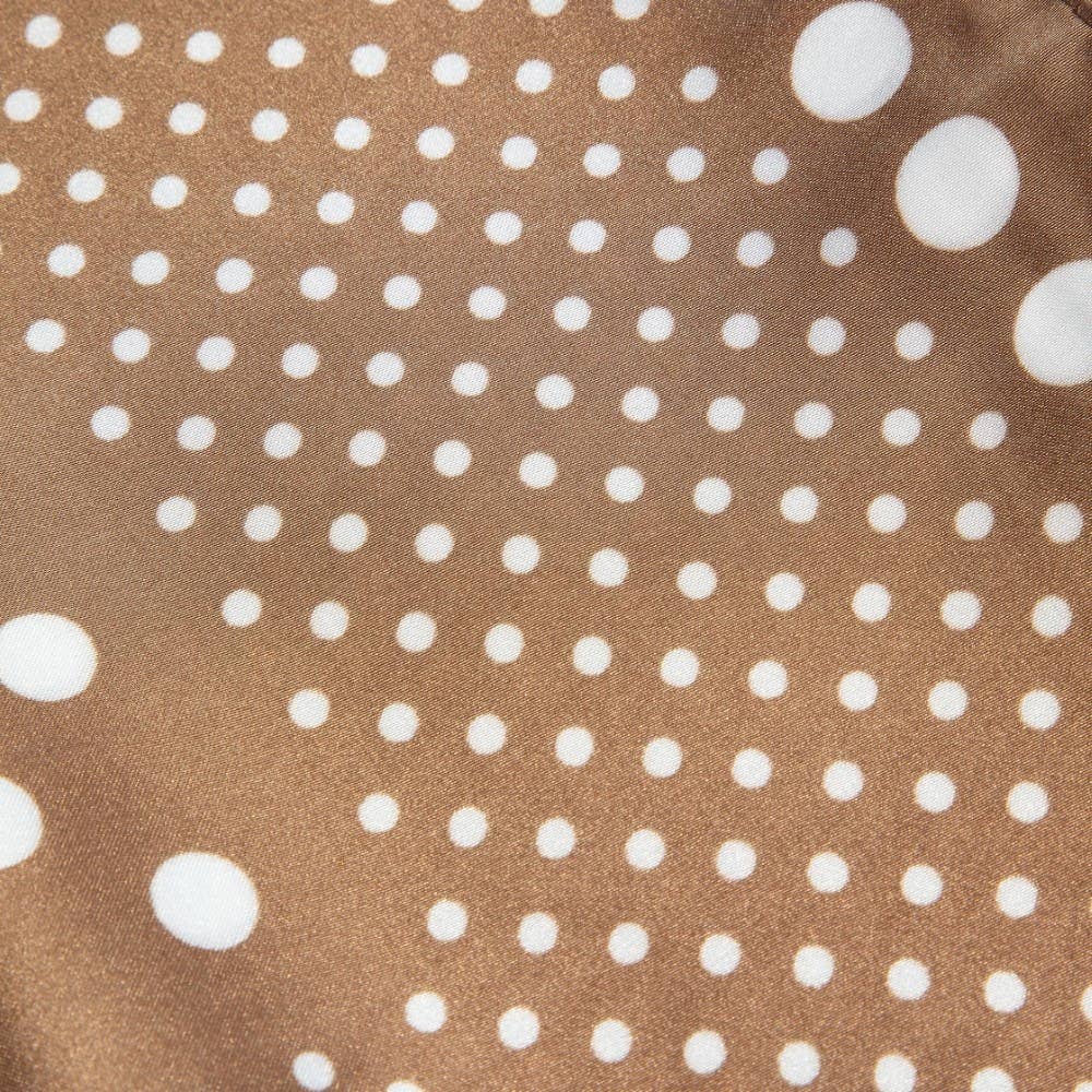 Ombre Polka Dot Print Satin Square Scarf: WH