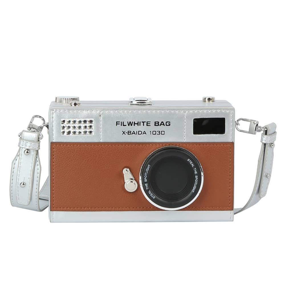 Camera Shaped Crossbody Bag: BKSL
