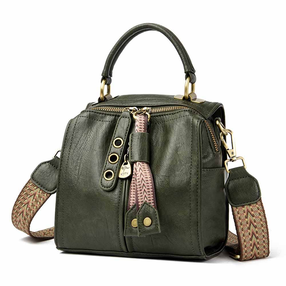 Fashion Shoulder Crossbody Bag: Brown