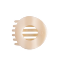 Almond Beige | Large | Flat Circle Hair Clip