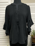 Ruffled Bell Sleeve Top