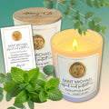 Saint Scentspirations Candles: Saint Michael - Eucalyptus & Mint