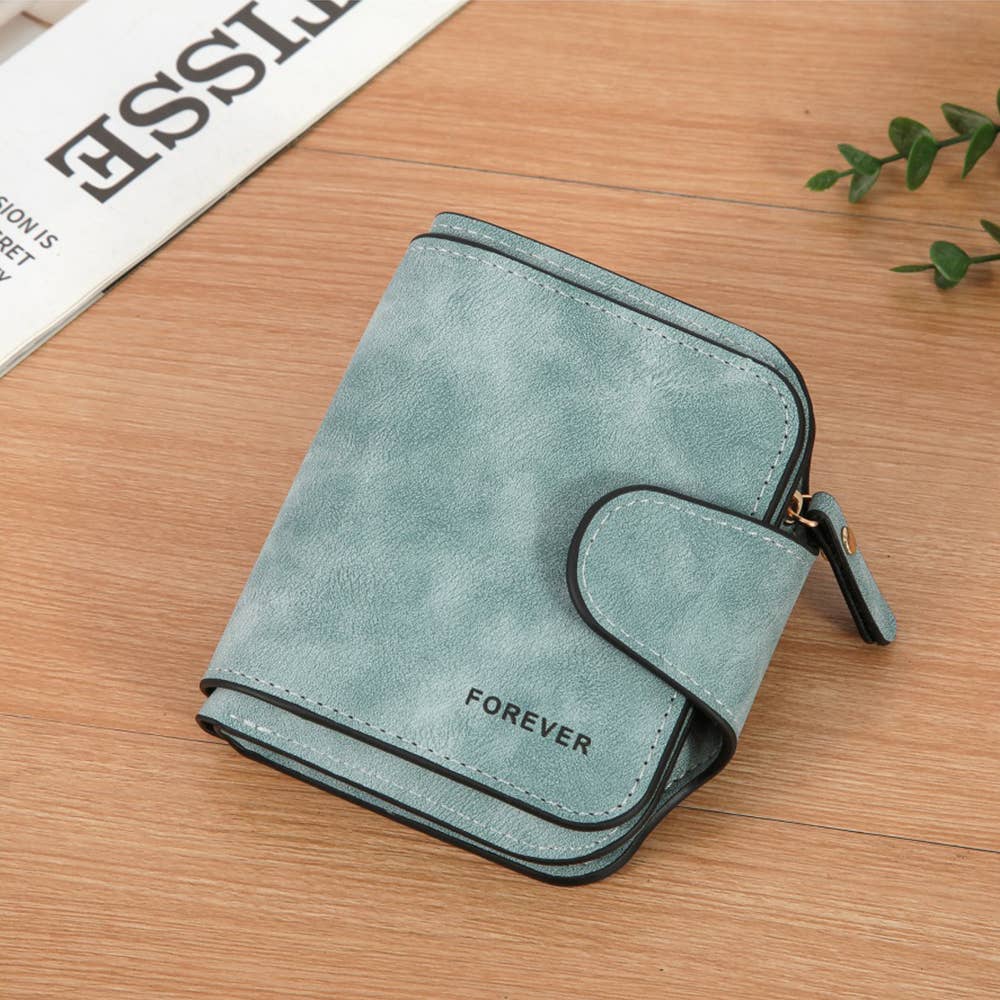 Short Card Wallet and Zero Wallet: Blue