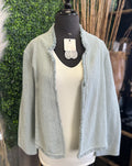 Fringe Edge Terry Jacket