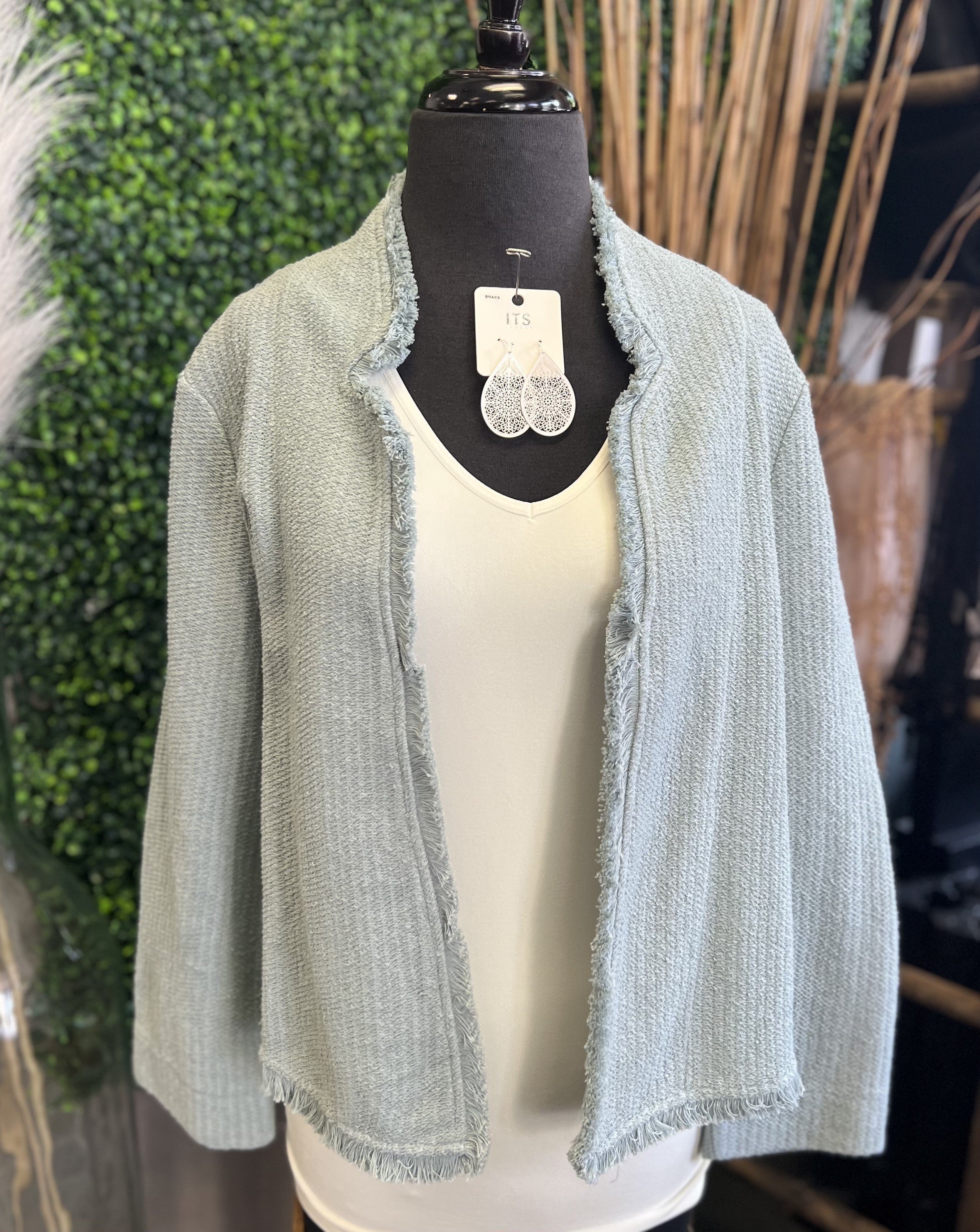 Fringe Edge Terry Jacket