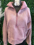 1/4 Zip Pullover w/Pockets