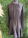 Mock Neck Side Pocket Dress