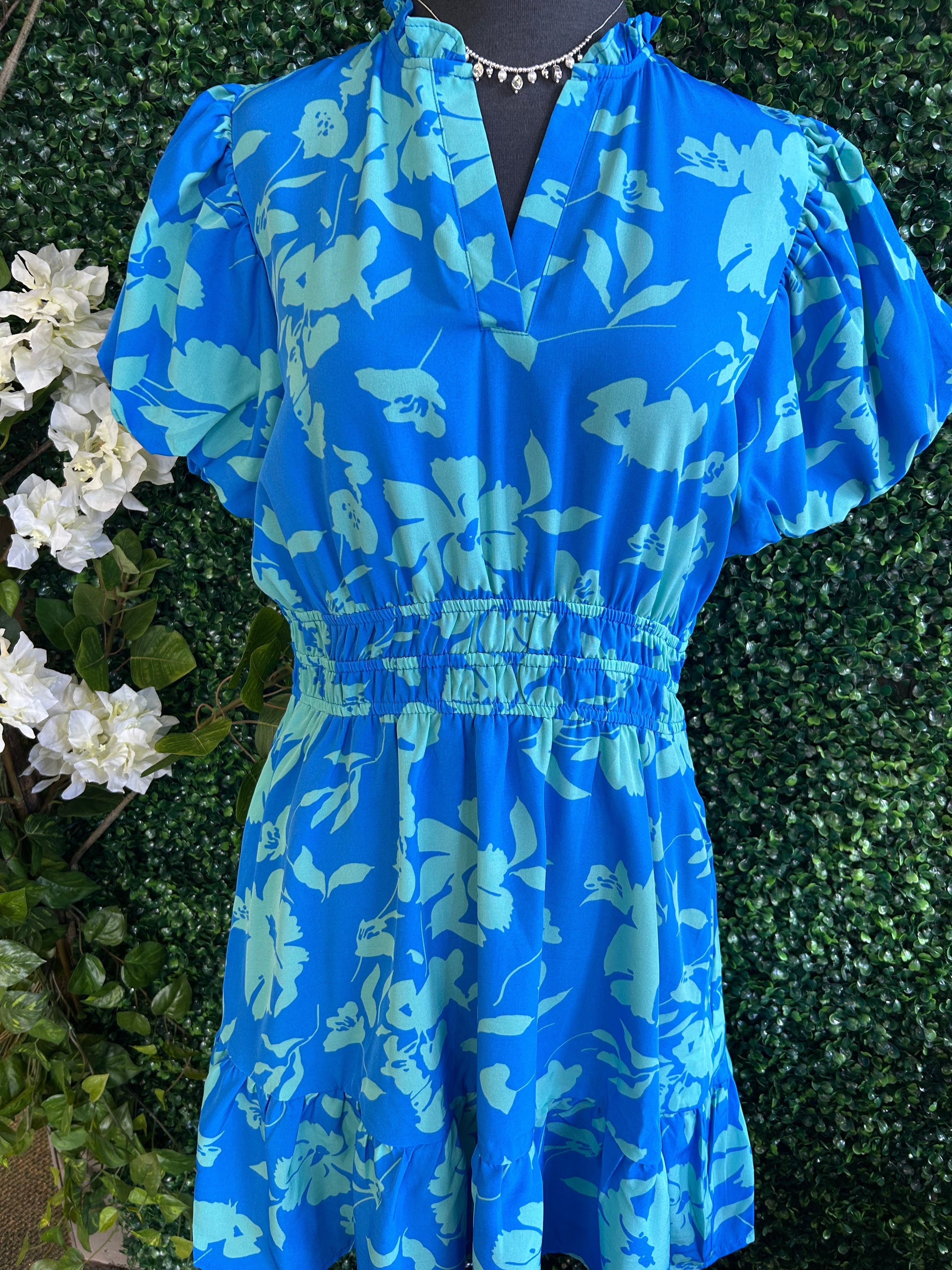 Floral Midi Dress w/Pockets