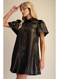 Metallic Holiday Mini Dress