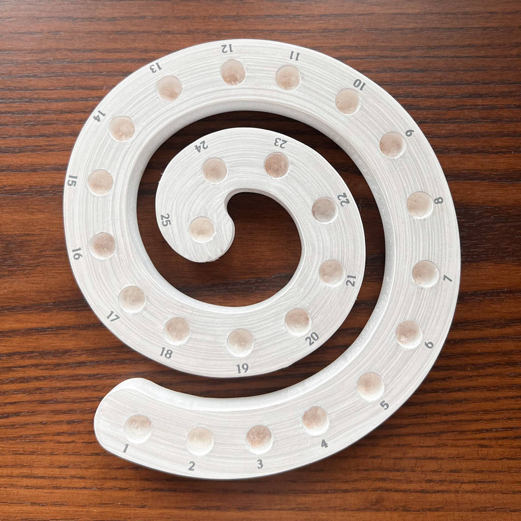 Spiral Christmas Countdown: White