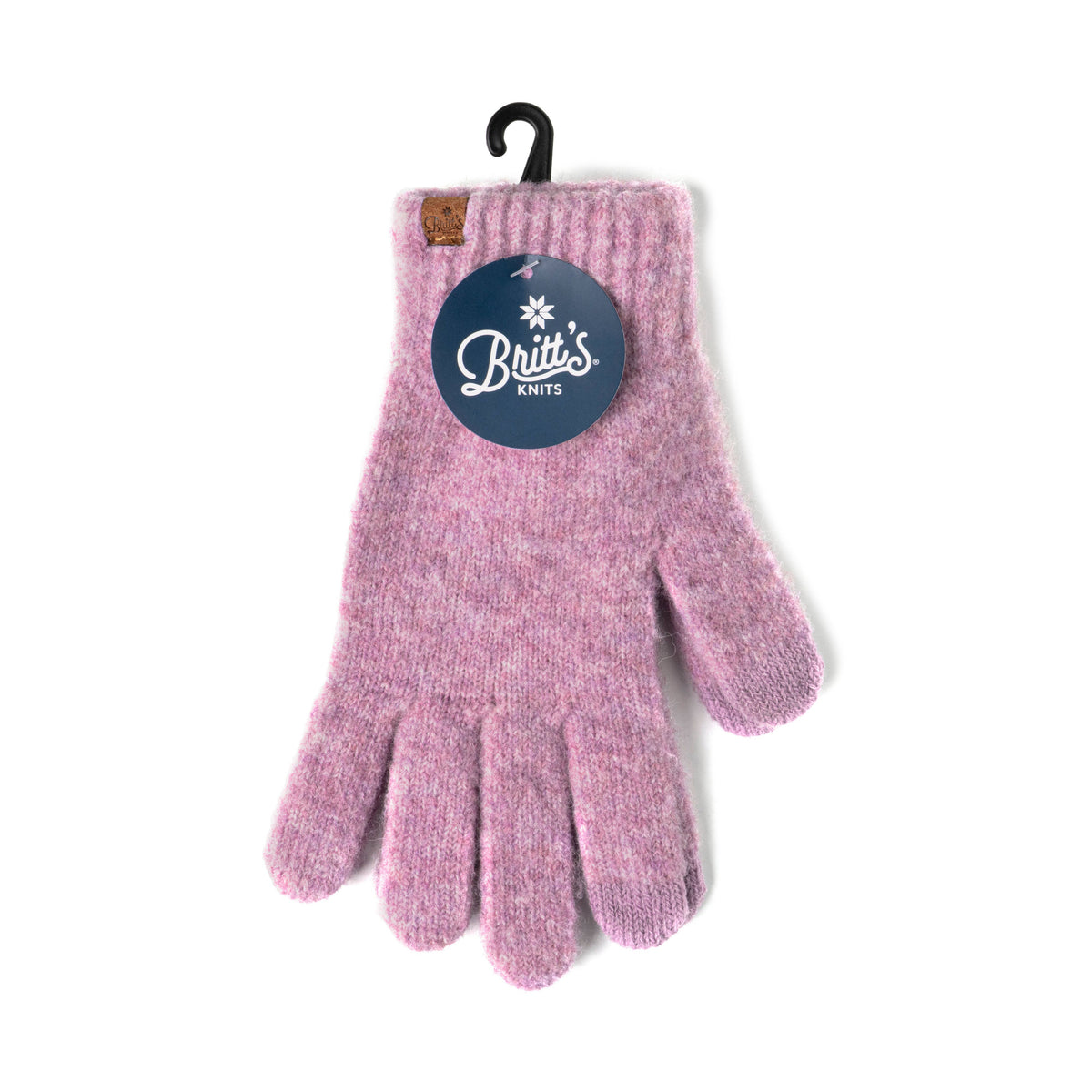 Britt's Knits Powder Knit Ultra Soft Gloves Open Stock: Black