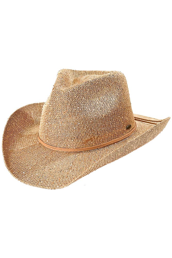 C.C Sequin Cowboy Hat: Gold